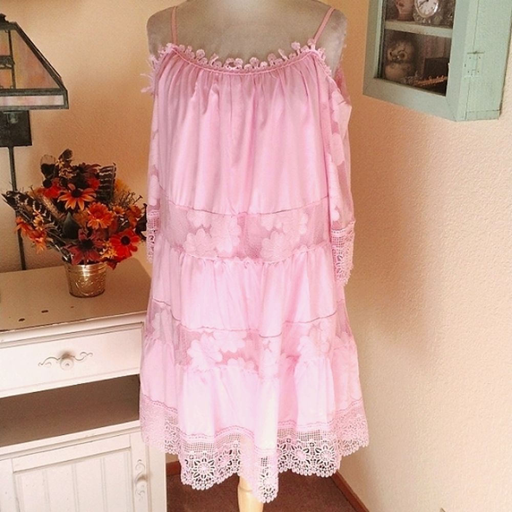Pretty in Pink Lace Dress